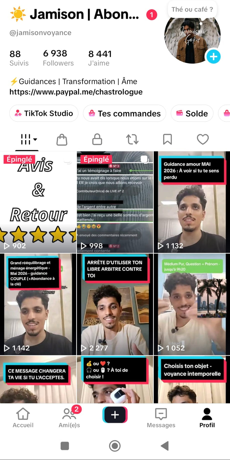 Photo du live TikTok