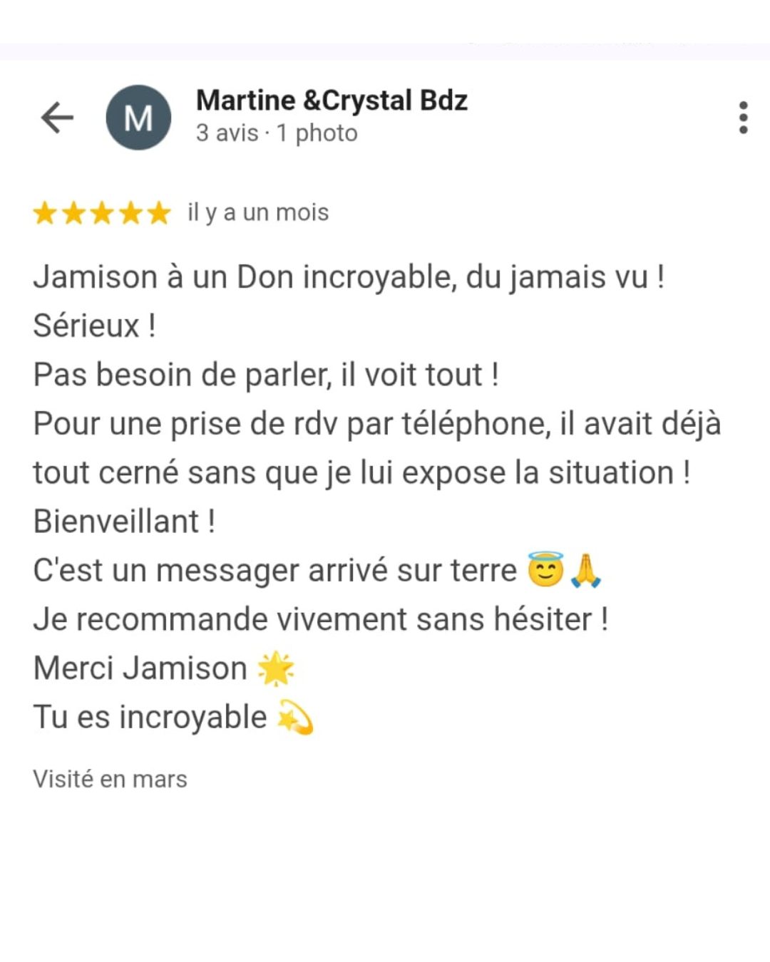 Avis client